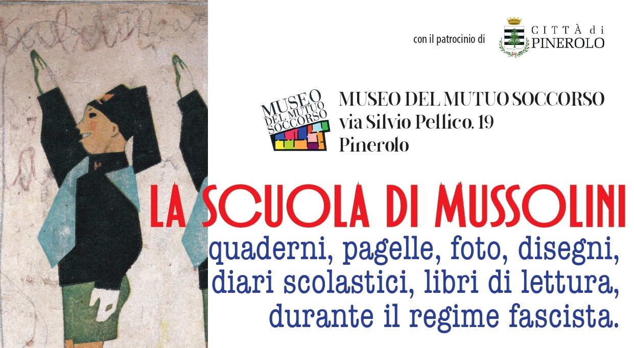 Locandina mostra scuola Mussolini rit