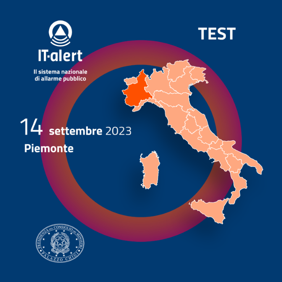 IT Alert test Piemonte- 14 settembre 2023