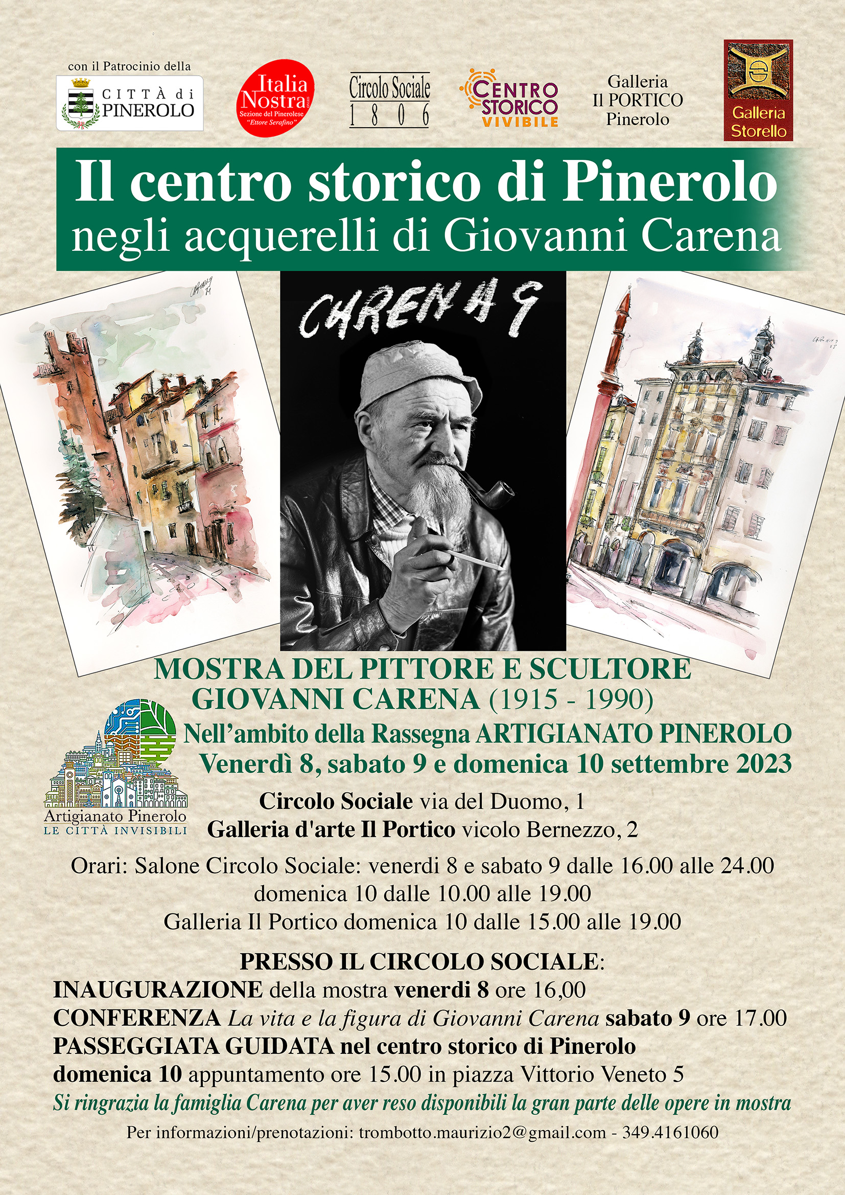 Locandina Invito Giovanni Carena